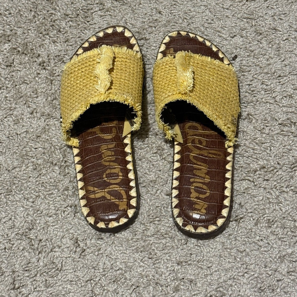 [Sam Edelman] Glenda Raffia Slides
